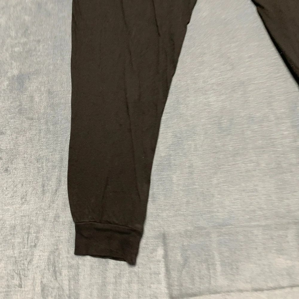 J.Crew Knit Goods Jogger Pants Mens Large Black Gym Slim Fit Drawstring Waist